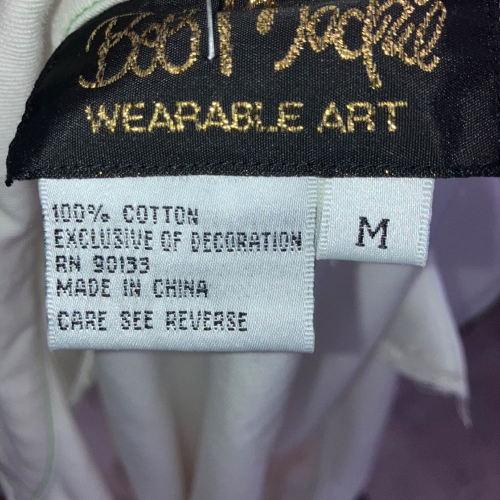Bob Mackey White denim embroidered jacket - Picture 12 of 12
